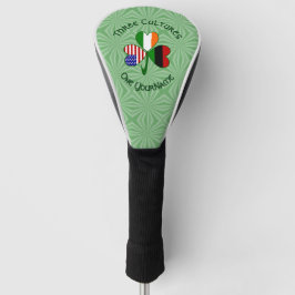 Afro-diaspora Iers Amerikaans Shamrock Persoonlijk Golfheadcover