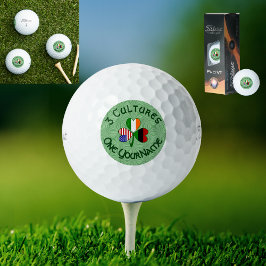 Afro-diaspora Ierse Amerikaanse Shamrock Personali Golfballen