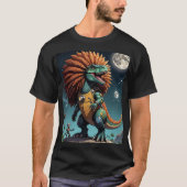 Afro Dino Cosmic Warrior Suit T-shirt (Voorkant)