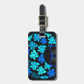 Afro Diva Blauw  Bagagelabel (Voorkant verticaal)