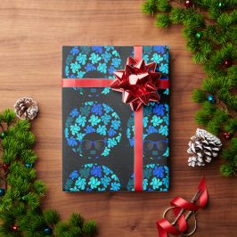 Afro Diva Blauw  Cadeaupapier