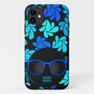 Afro Diva Blauw  Case-Mate iPhone Case