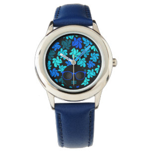Afro Diva Blauw Horloge