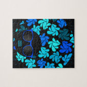 Afro Diva Blauw  Legpuzzel (Horizontaal)