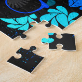 Afro Diva Blauw  Legpuzzel (Zijkant)