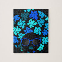 Afro Diva Blauw 