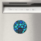 Afro Diva Blauw Magneet (Insitu (Vaatwasser))