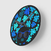 Afro Diva Blauw Ronde Klok (Hoek)