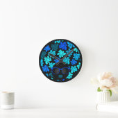 Afro Diva Blauw Ronde Klok (Huis)