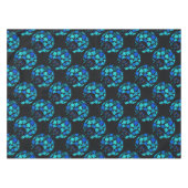 Afro Diva Blauw  Tafelkleed (Voorkant (Horizontaal))