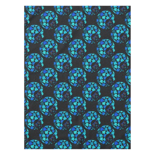 Afro Diva Blauw  Tafelkleed (Voorkant)