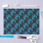 Afro Diva Blauw Tissuepapier (Craft)