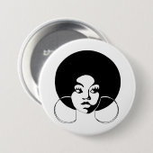 Afro Diva Button (Voorkant /achterkant)
