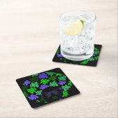 Afro Diva Green & Blue Kartonnen Onderzetters (Insitu)