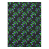 Afro Diva Green & Blue Tafelkleed (Voorkant)