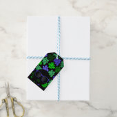 Afro Diva Groen & Blauw Cadeaulabel (Met Touw)