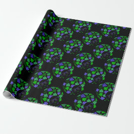 Afro Diva Groen & Blauw Cadeaupapier