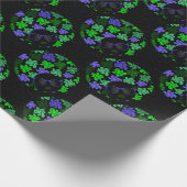 Afro Diva Groen & Blauw Cadeaupapier (Hoek)
