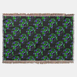 Afro Diva Groen & Blauw Deken