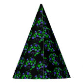 Afro Diva Groen & Blauw Feesthoedjes (Achterkant)