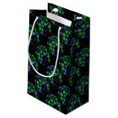 Afro Diva Groen & Blauw Klein Cadeauzakje (Achterkant Gekanteld)
