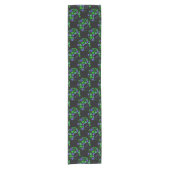 Afro Diva Groen & Blauw Korte Tafelloper (Voorkant)
