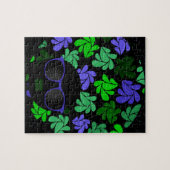 Afro Diva Groen & Blauw Legpuzzel (Horizontaal)