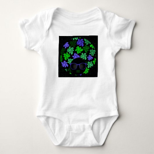 Afro Diva Groen & Blauw Romper (Voorkant)
