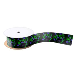 Afro Diva Groen & Blauw Satijnen Lint