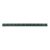 Afro Diva Groen & Blauw Satijnen Lint (Voorkant)