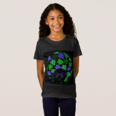 Afro Diva Groen & Blauw T-shirt (Voorkant volledig)