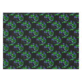 Afro Diva Groen & Blauw Tafelkleed (Voorkant (Horizontaal))