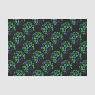 Afro Diva Groen & Blauw Tissuepapier