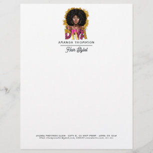 Afro Diva Haarsalon Briefhoofd