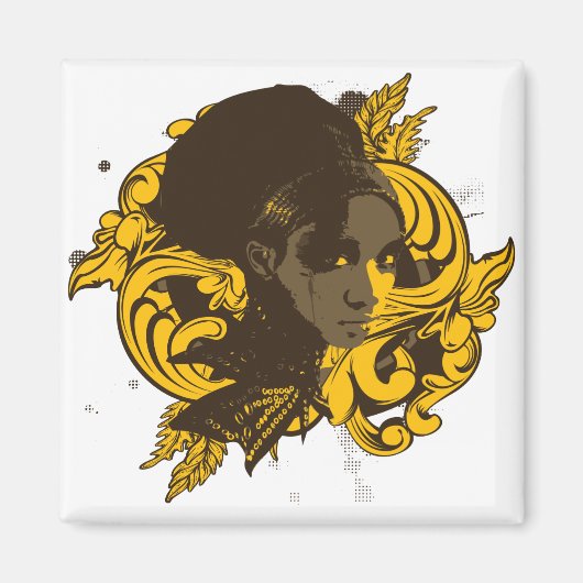 Afro Diva Magnet (Voorkant)