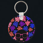 Afro Diva Pink Lavender Blue Sleutelhanger<br><div class="desc">Celebrate and Honor the beauty and wonder of black women with this fun graphic print of a black woman with full lips,  wearing sunglasses rocking a huge afro. This was not made by AI.</div>