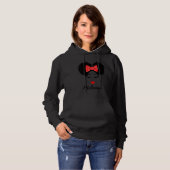Afro Diva Red Lips Bow Stropdas Black Girl Magic P Hoodie (Voorkant volledig)