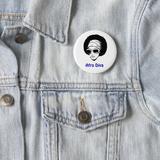 Afro Diva Ronde Button 5,7 Cm (In situ)