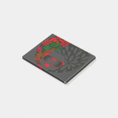 Afro Diva Rood Groen Leisteen Zwart Post-it® Notes (Schuin)