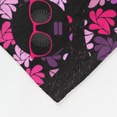 Afro Diva Roze Fleece Deken (Hoek)