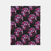Afro Diva Roze Fleece Deken (Voorkant)
