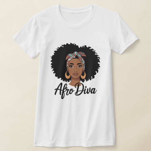 Afro Diva T-shirt (Laagn)