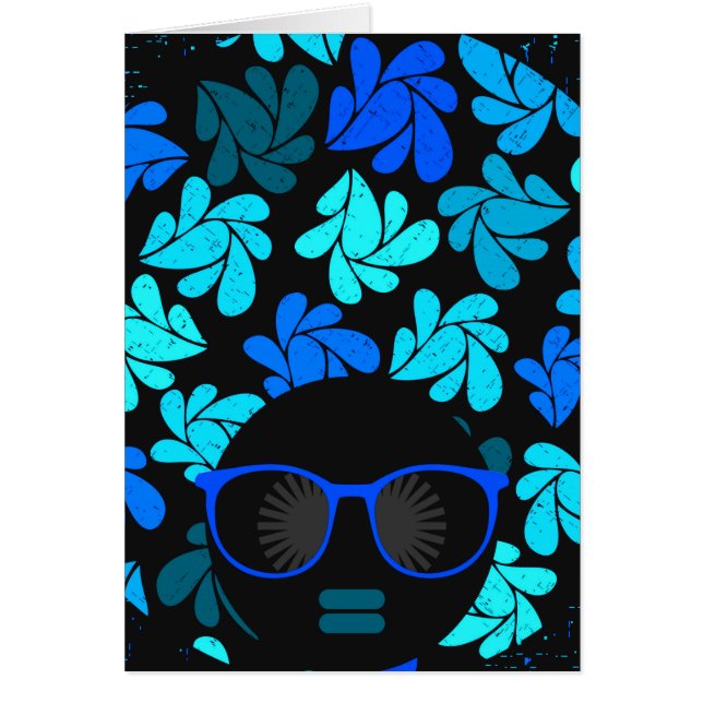 Afro Diva Turquoise Blauwgroen (Voorkant)