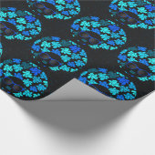 Afro Diva Turquoise Blauwgroen Cadeaupapier (Hoek)