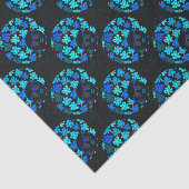 Afro Diva Turquoise Blauwgroen geschenkartikelen Tissuepapier (Detail)