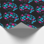 Afro Diva Turquoise & Hot Pink Cadeaupapier (Hoek)