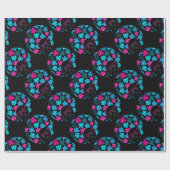 Afro Diva Turquoise & Hot Pink Cadeaupapier (Vlak)