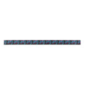 Afro Diva Turquoise & Hot Pink Satijnen Lint (Voorkant)