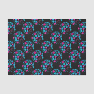 Afro Diva Turquoise & Hot Pink Tissuepapier