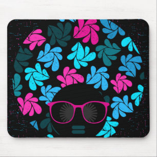 Afro Diva Turquoise & Hot Roze Muismat